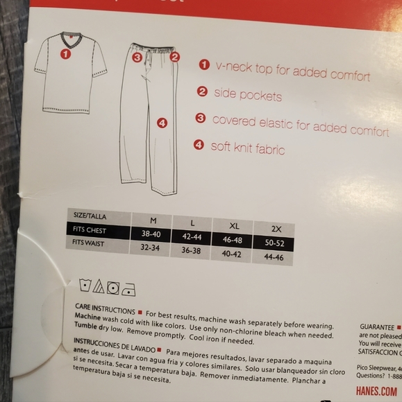 Blue Hanes lounge set - Picture 5 of 6